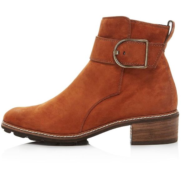 Paul Green Womens Cimarron Brown Suede Booties Shoes New - Picture 2 of 3
